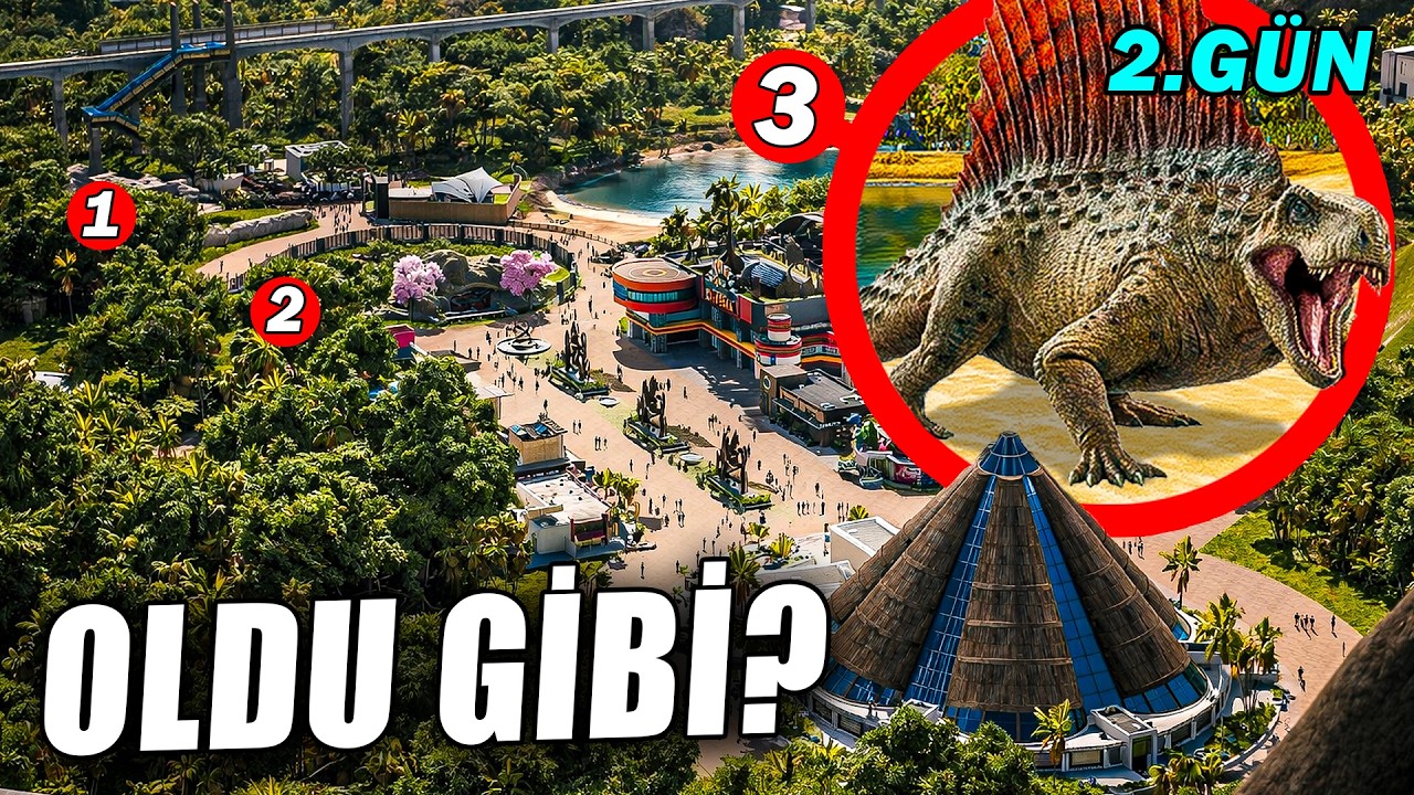 Parkın Merkezini Kurduk! (3 Yeni Tür) | Jurassic World Evolution 3 - Bölüm 3