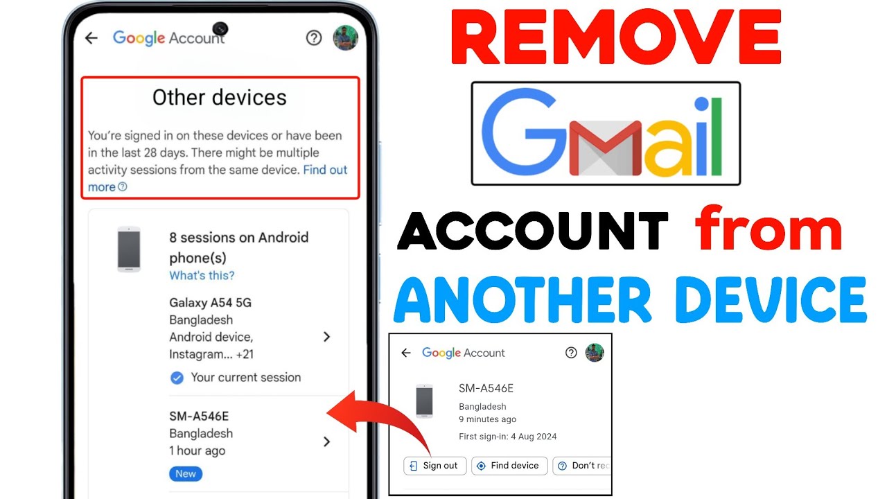 How to Remove Your Gmail Account from Another Device 2025 | New Update