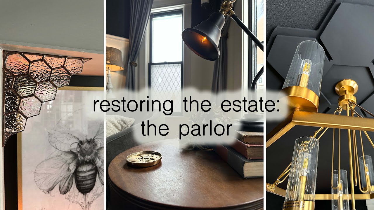 rehabbing the parlor: making a space look larger using black paint