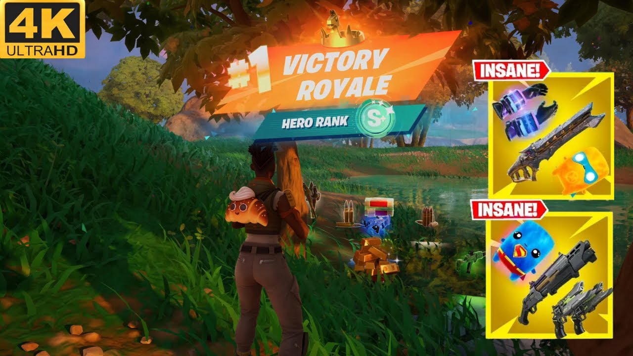 Fortnite Battle Royale ( Zero Build) 4k 60fps gameplay (Fortnite chapter 6 season 3 )