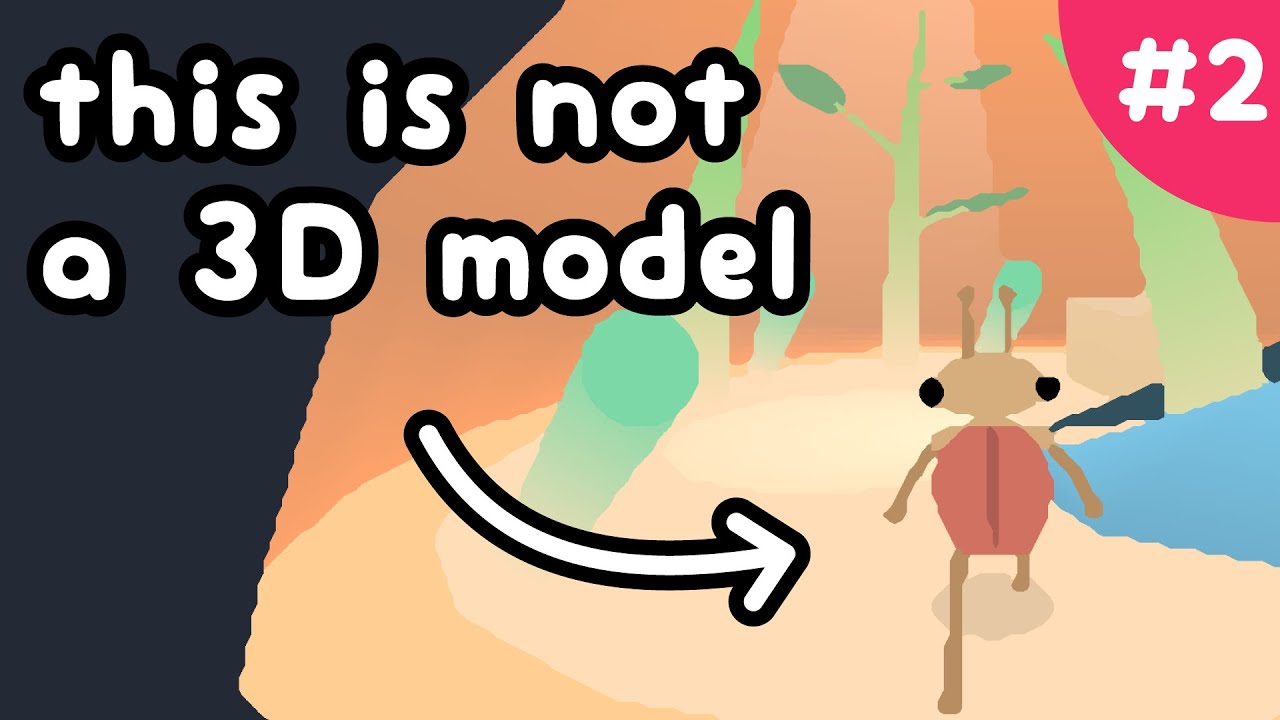 I created a 3D character without modelling (tutorial devlog) - fake 3D engine part 2