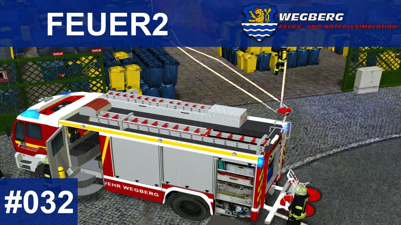 EM4 WEGBERG V8 BETA 🚒 [#032] 📟 [FEUER2] Brennt Mülltonnenlager bei Y&S Recycling [LET'S PLAY]