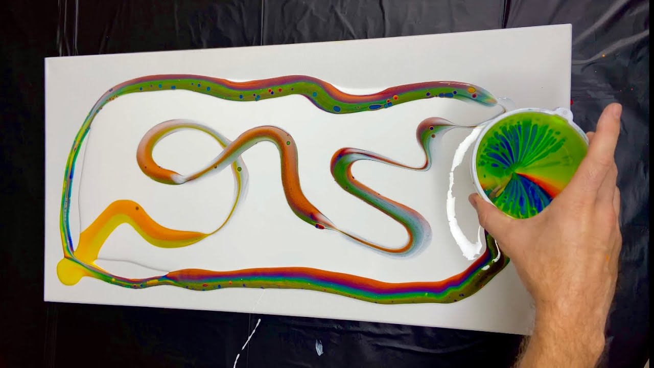 How To Paint With A Funnel! | Acrylic Pouring Fluid Art!