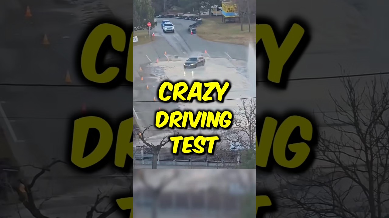 Crazy Scandinavian Driving Test 😱 #crazy #world #traveling