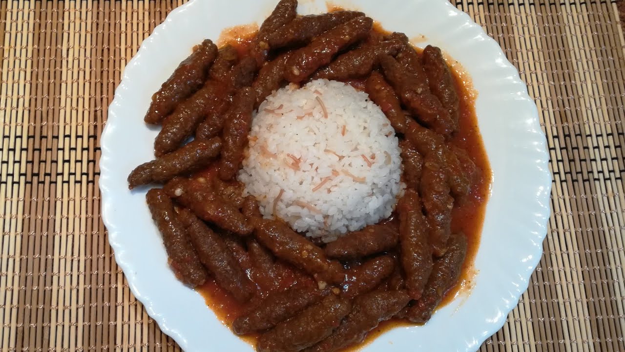 Egyptian Rice kofta أسهل و أسرع كفته أرز بكل سهوله من فرم اللحم إلى التقديم
