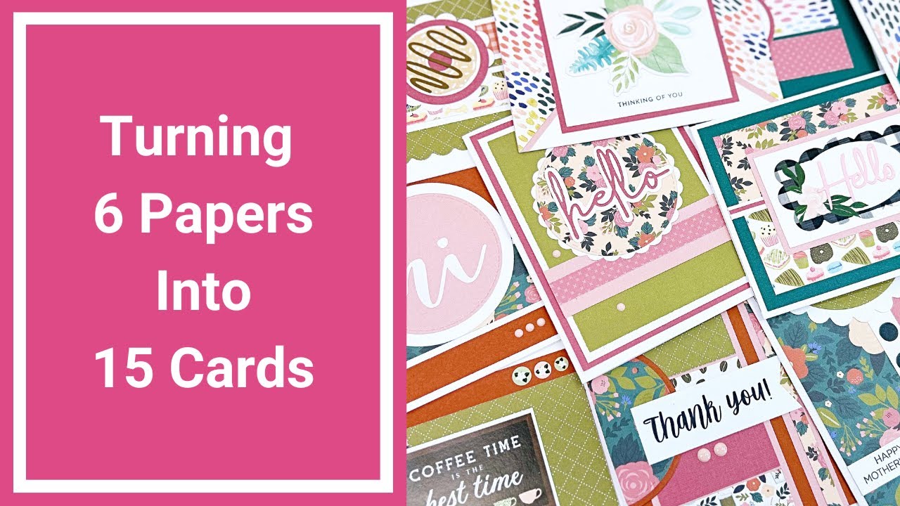 Kendra's Card Challenge 15 Cardmaking Process - 15 Cards from Coffee by Echo Park
