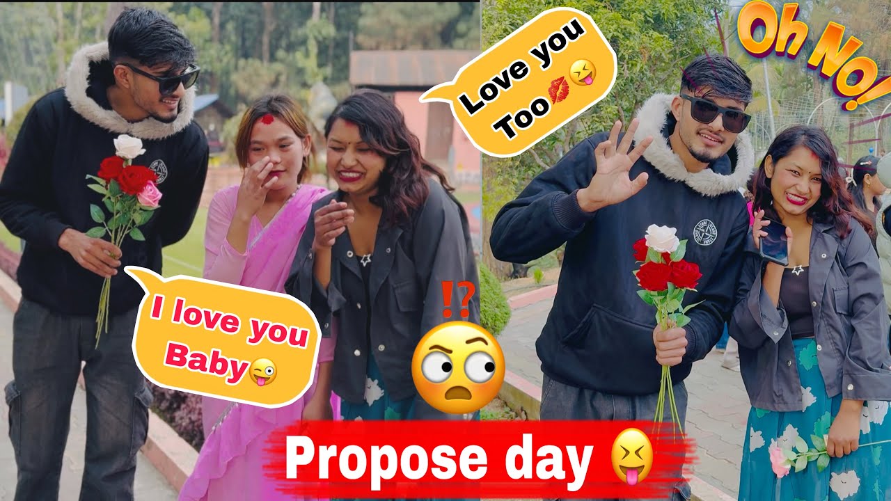 “Proposed to a Random Girl 😅 | She Said YES!” || Proposed day spical Prank #proposeday 