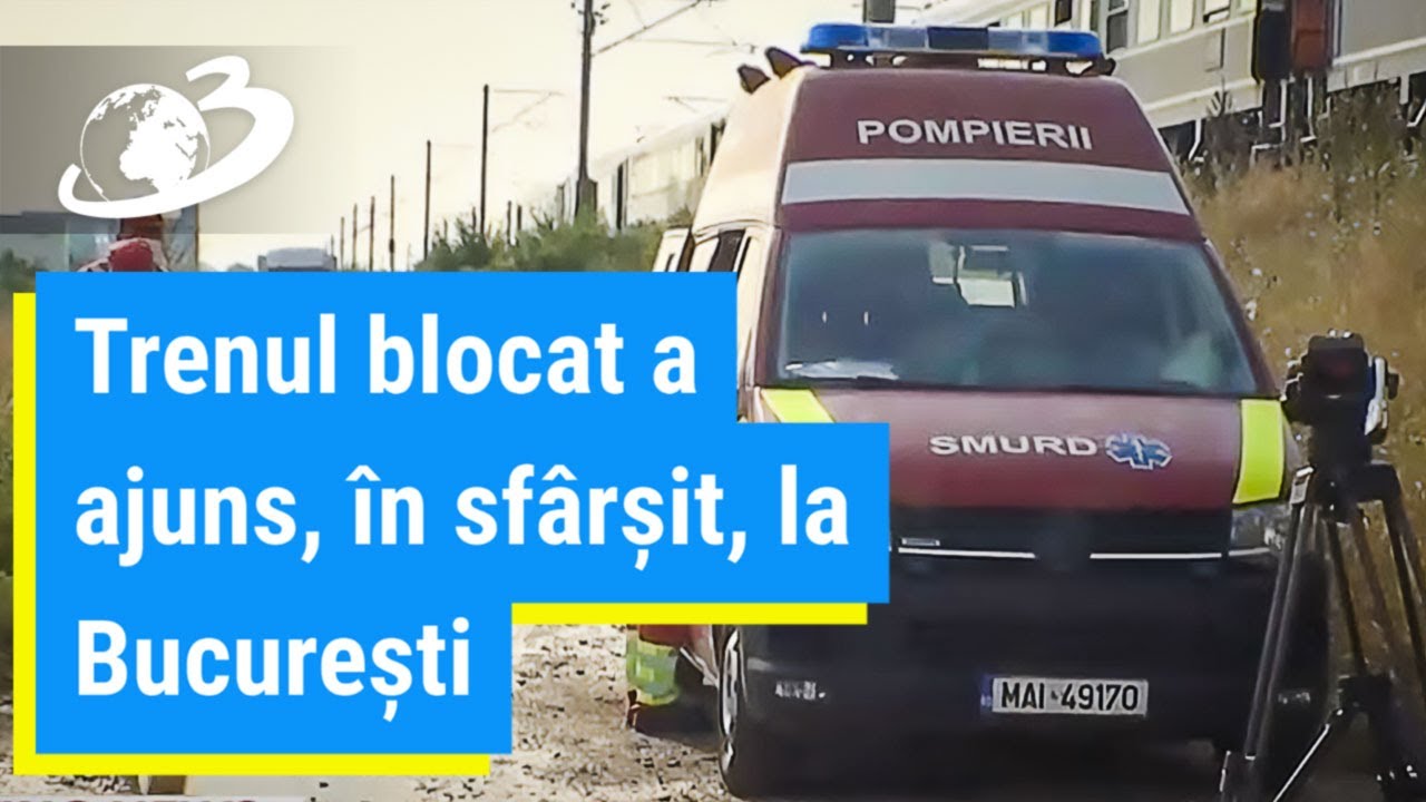 Trenul blocat la Fundulea a plecat, în sfârșit, către Gara de Nord din București
