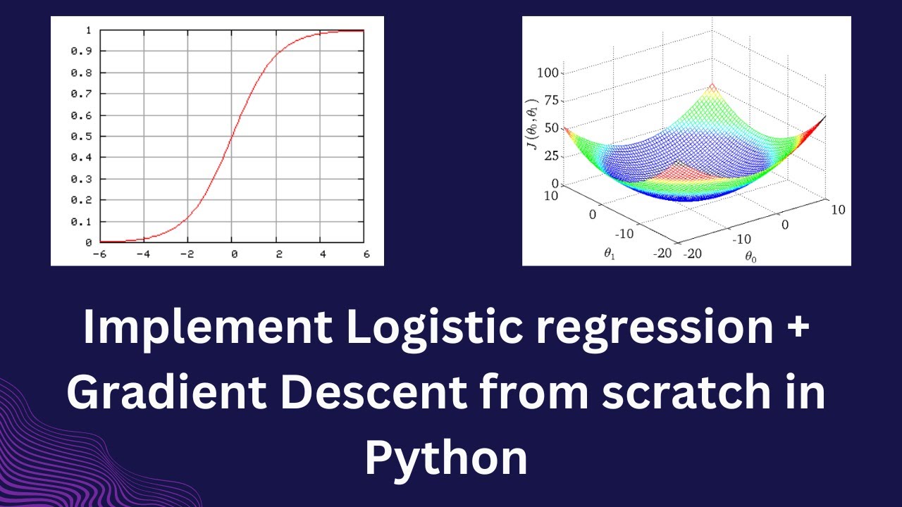 Implement Logistic regression + gradient descent in python from scratch