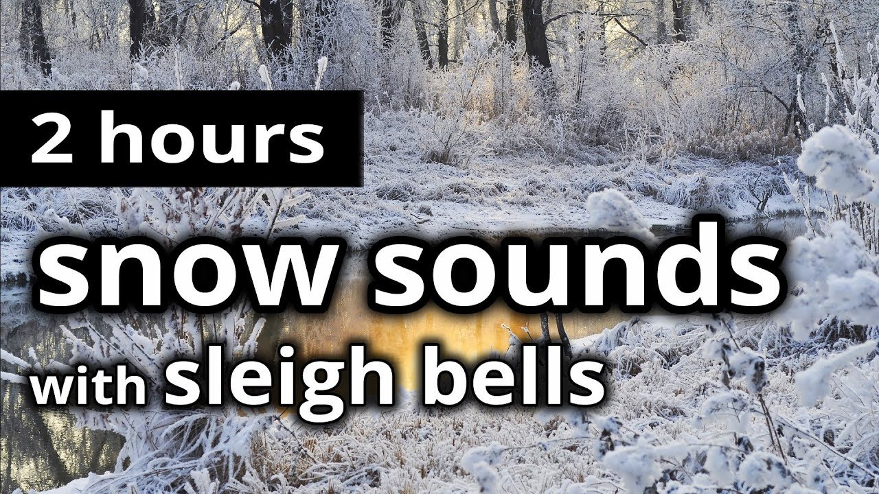 🎧 SNOW SOUNDS and SLEIGH BELLS SOUNDS - Reindeer Winter Snow - SLEEP SOUNDS Ambience