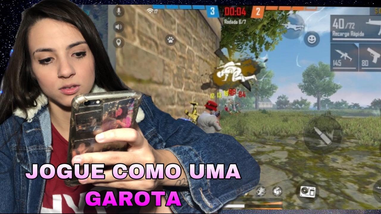 🔥FREE FIRE 🔥 GAROTA MOBILE JOGANDO