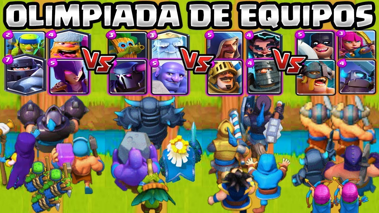 CUAL ES EL MEJOR EQUIPO? | OLIMPIADAS de EQUIPOS | RETO CLASH ROYALE | Team Olympics Clash Royale