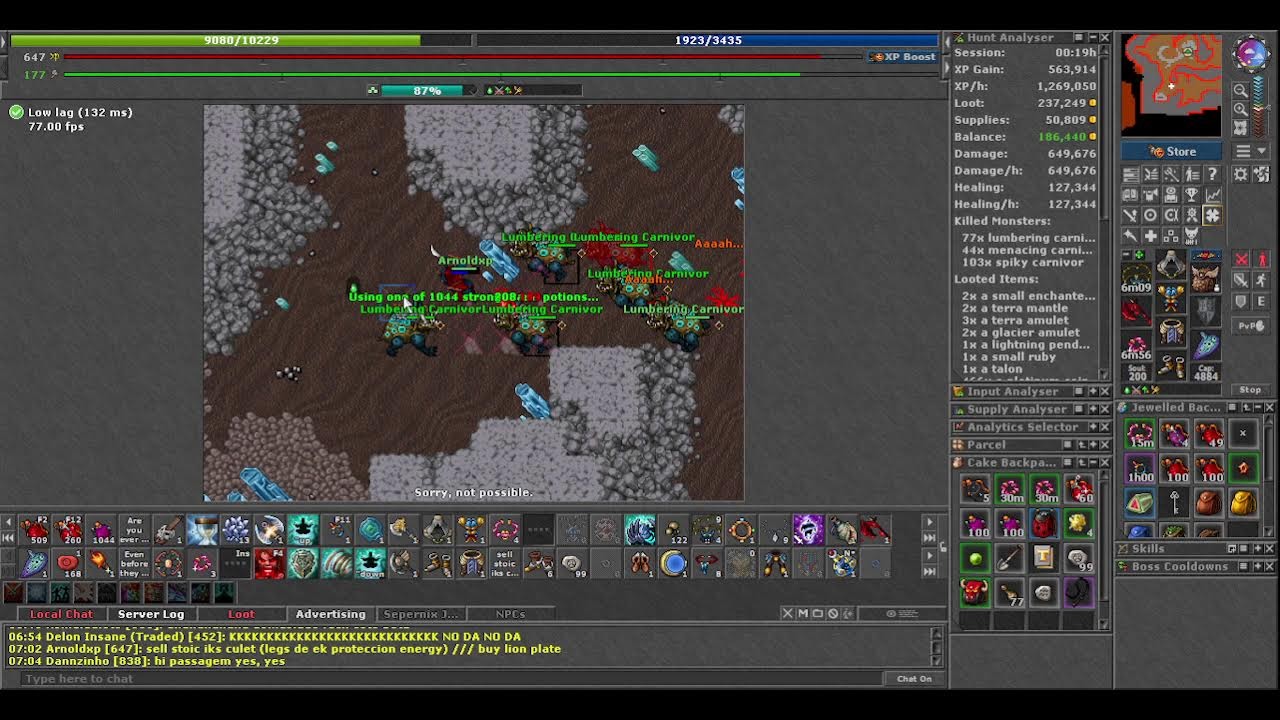 EK 647 ARNOLDXP #179 CUÁNTOS TIBIA COINS SE PRODUCEN EN CARNIVORAS  (skill Axe 119)
