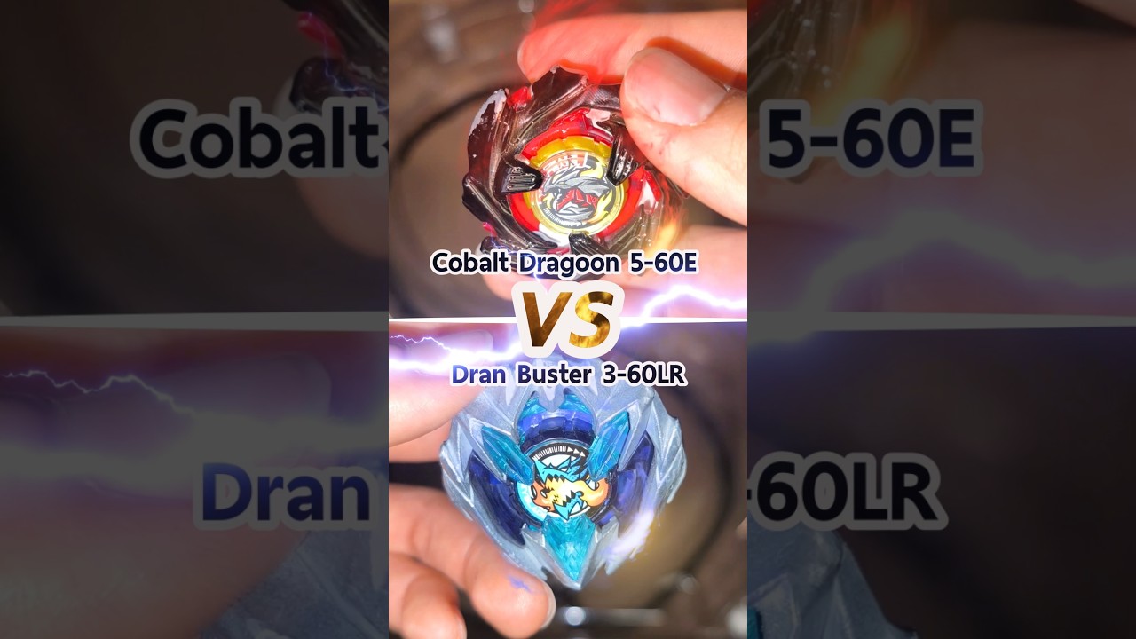 Cobalt Dragoon 5-60E vs Dran Buster 3-60LR #beyblade #beybladex #gaming #toys #vfx #vfxshorts