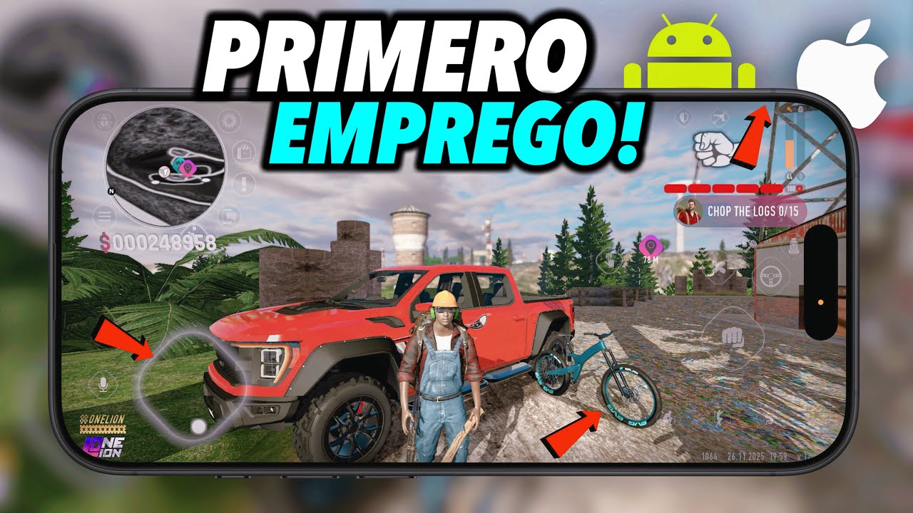 MEU PRIMEIRO DIA COMO LENHADOR NO NOVO GTA RP ONLINE,Não esperava que fosse tão DINÂMICO!ONE LION RP