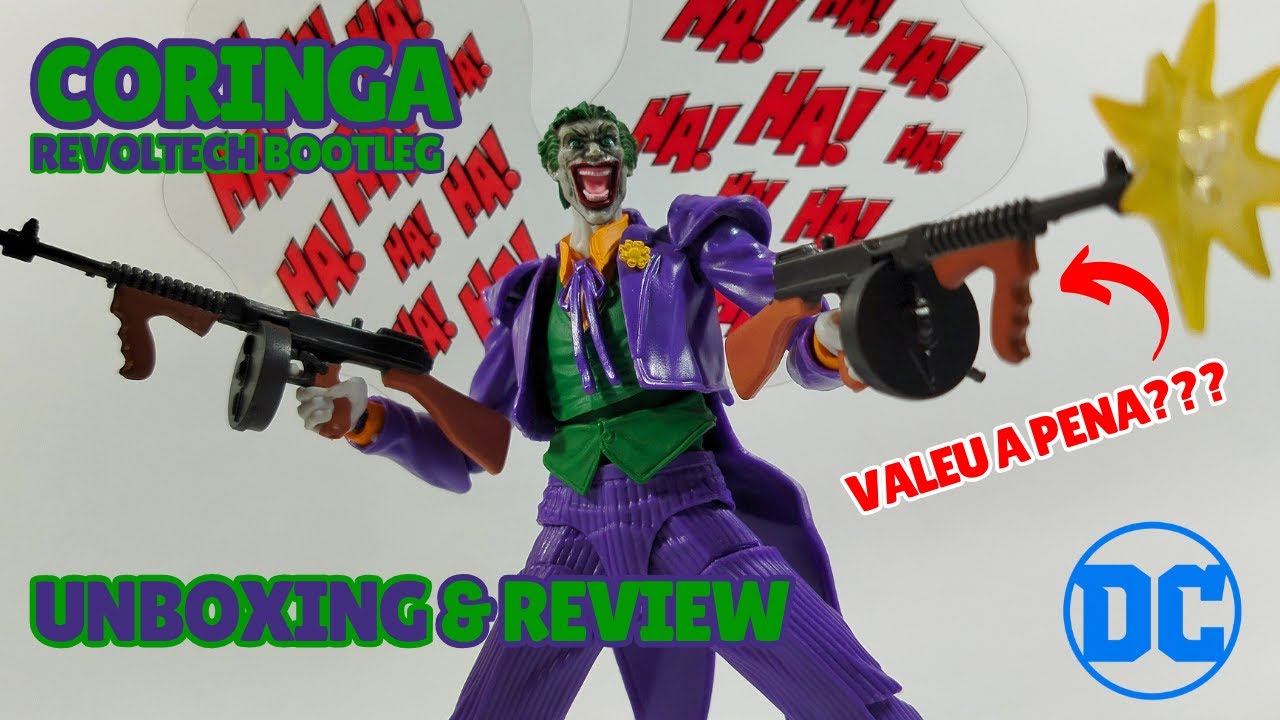 SERÁ QUE VALEU A PENA??? CORINGA Revoltech BOOTLEG UNBOXING & REVIEW Pt/Br