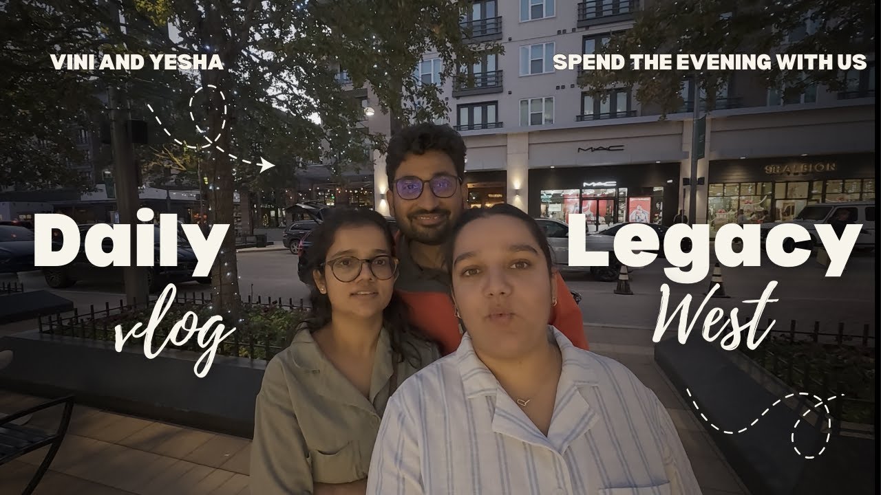 Evening Strolls & Street Food at Legacy West | Plano, Texas | Gujarati Vlog