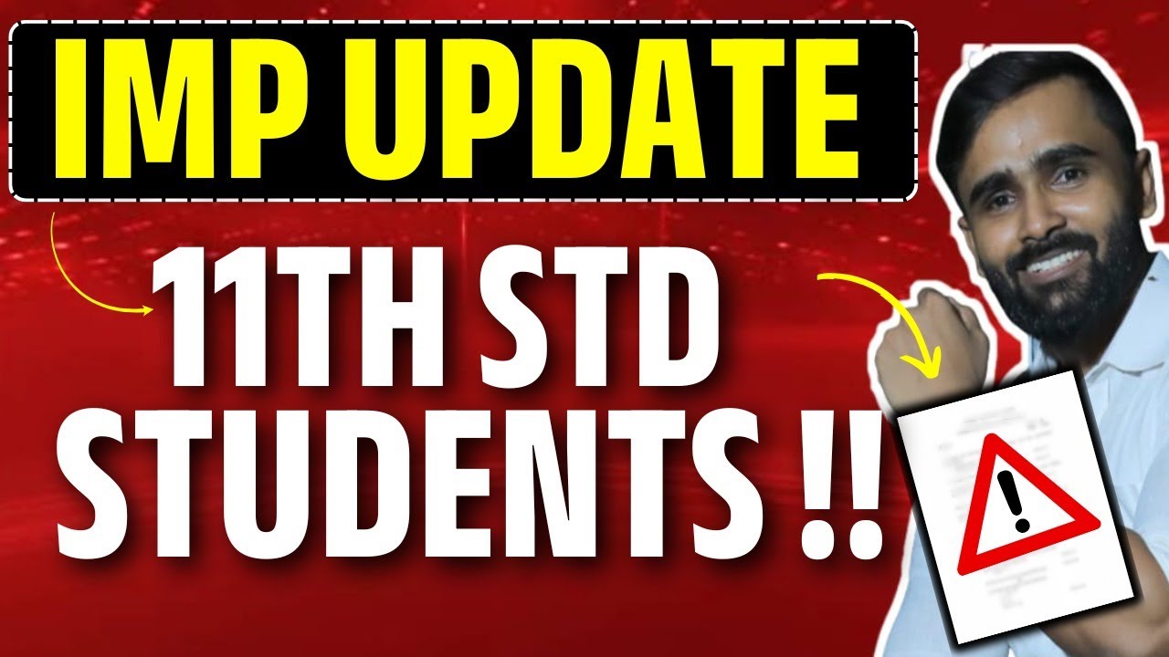 IMPORTANT UPDATE !! 11th Std Students | Pradeep Giri Sir