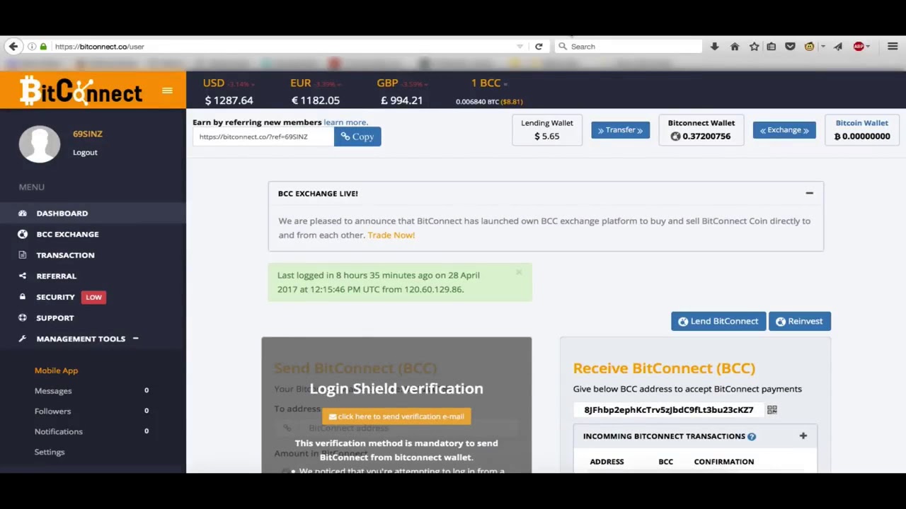 How To Register And Invest In Bitconnect I Explained