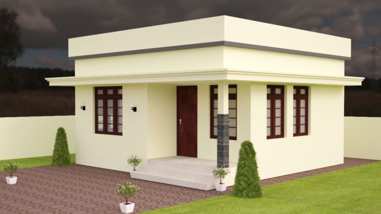 2bhk, 420 sqft single floor house plan