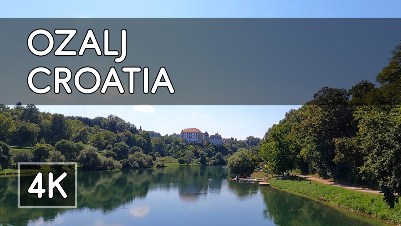 Walking Tour: Ozalj - Old Town (Stari grad) and Kupa River, Croatia - 4K UHD Virtual Travel