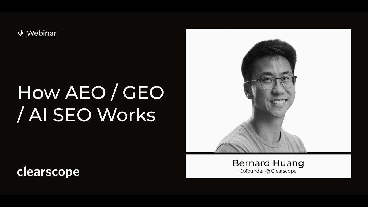 How Answer Engine Optimization (AEO) Works + AEO Playbook with Bernard Huang