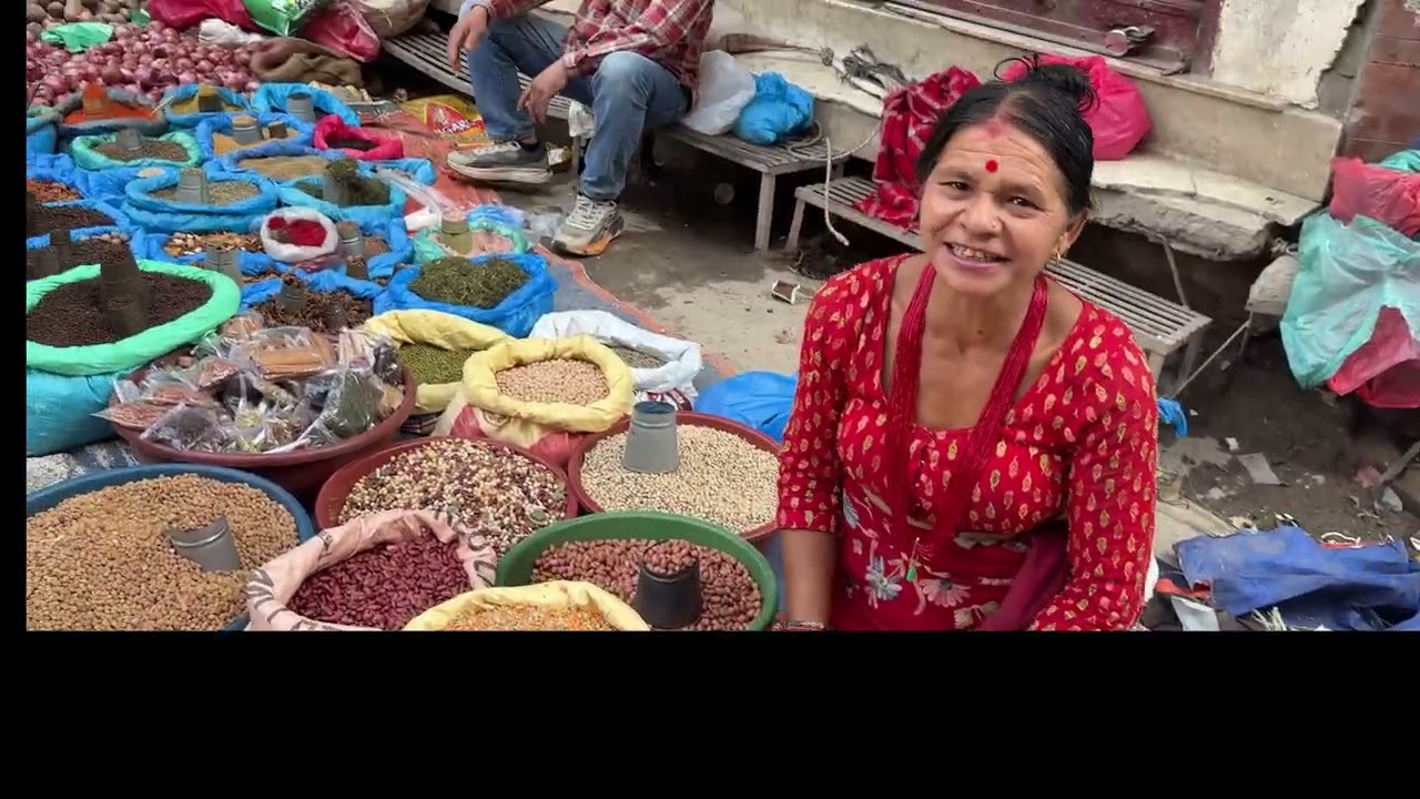 In Asaan market😁#morningvibes#fyp#nepal#oldcity#kathmandu#nature#video#walking#peaceful 