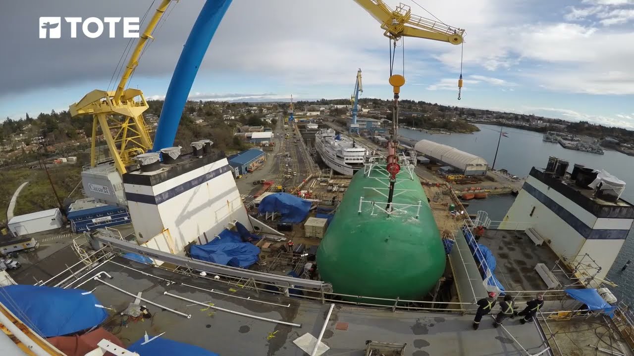 TOTE Maritime Alaska Time Lapse at Victoria Shipyards
