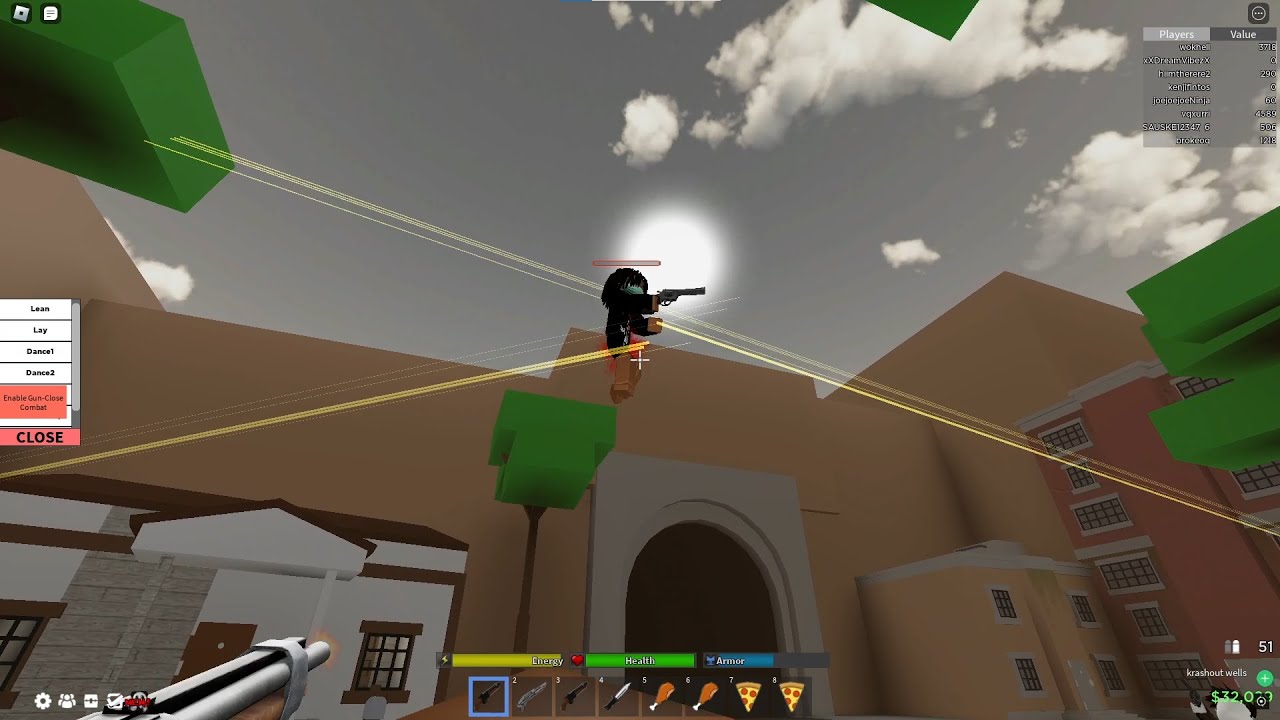 Blatantly locking on tryhards as Batman in Da Hood…