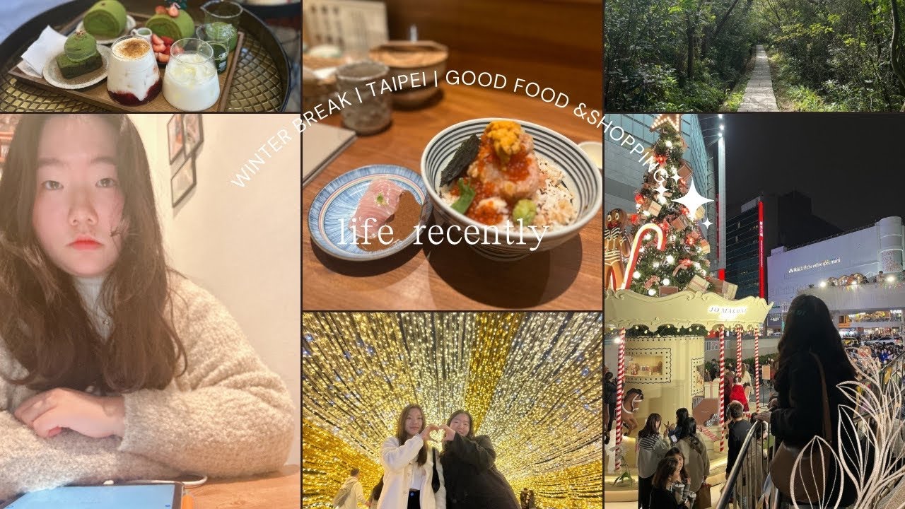 life recently | winter break in Taipei, Christmas, happy vibes [中文字幕］寒假回台灣，聖誕節