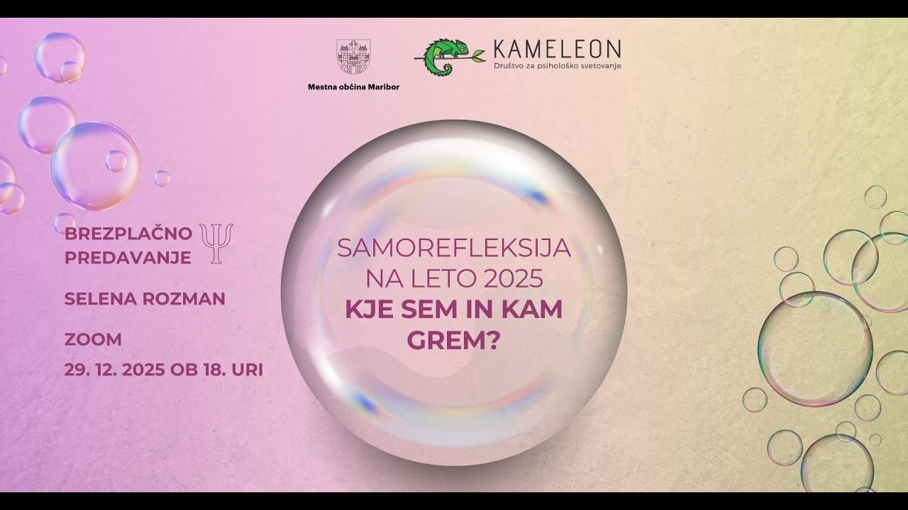 Samorefleksija na leto 2025: Kje sem in kam grem? | Društvo Kameleon