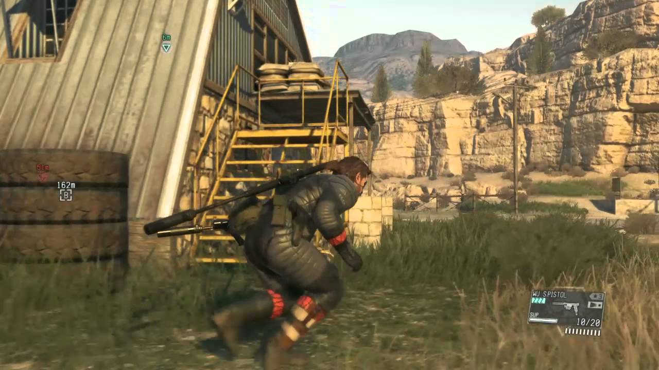 Metal Gear Solid Solid V - Sneaking Suit (Naked Snake) Gameplay