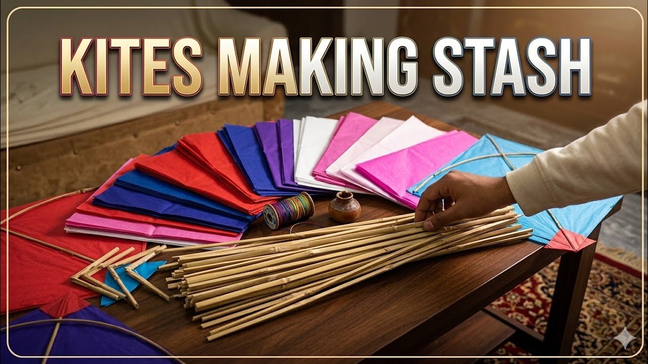 Ramadan Mubarak To All of You ❤️‍🩹💓💕Kite Making VLOG 😺💗🤑 Making Kite Stash By Myself ✨👌 Ramadan 2026