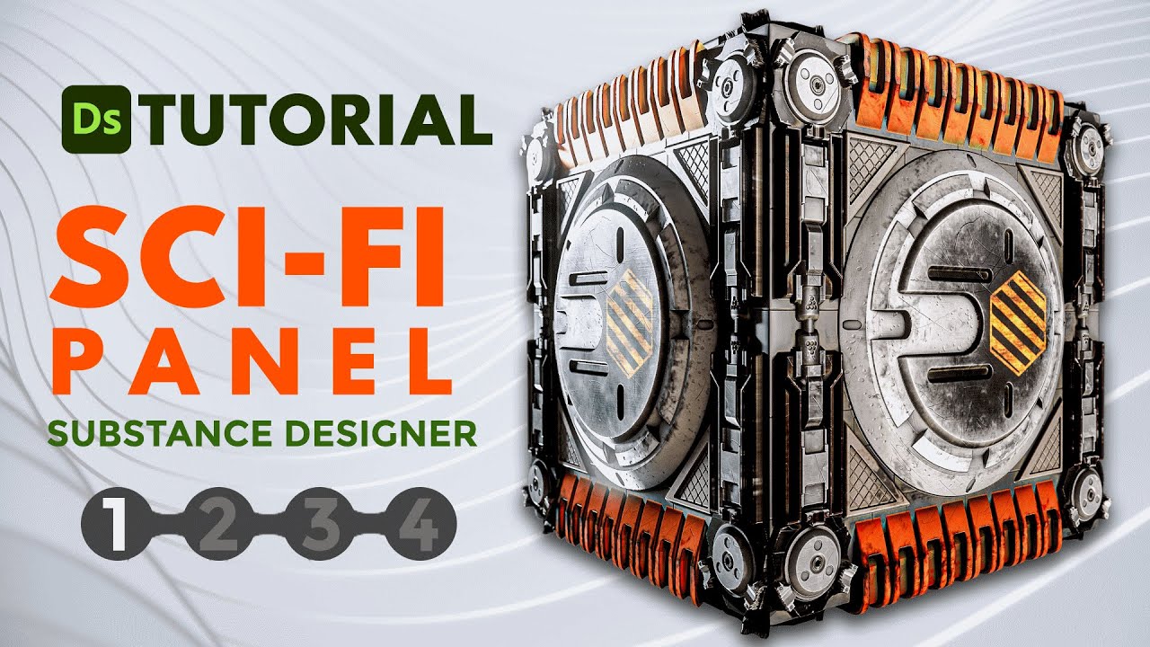 1-Substance Designer Tutorial : Creating Fantastic Sci Fi Panel
