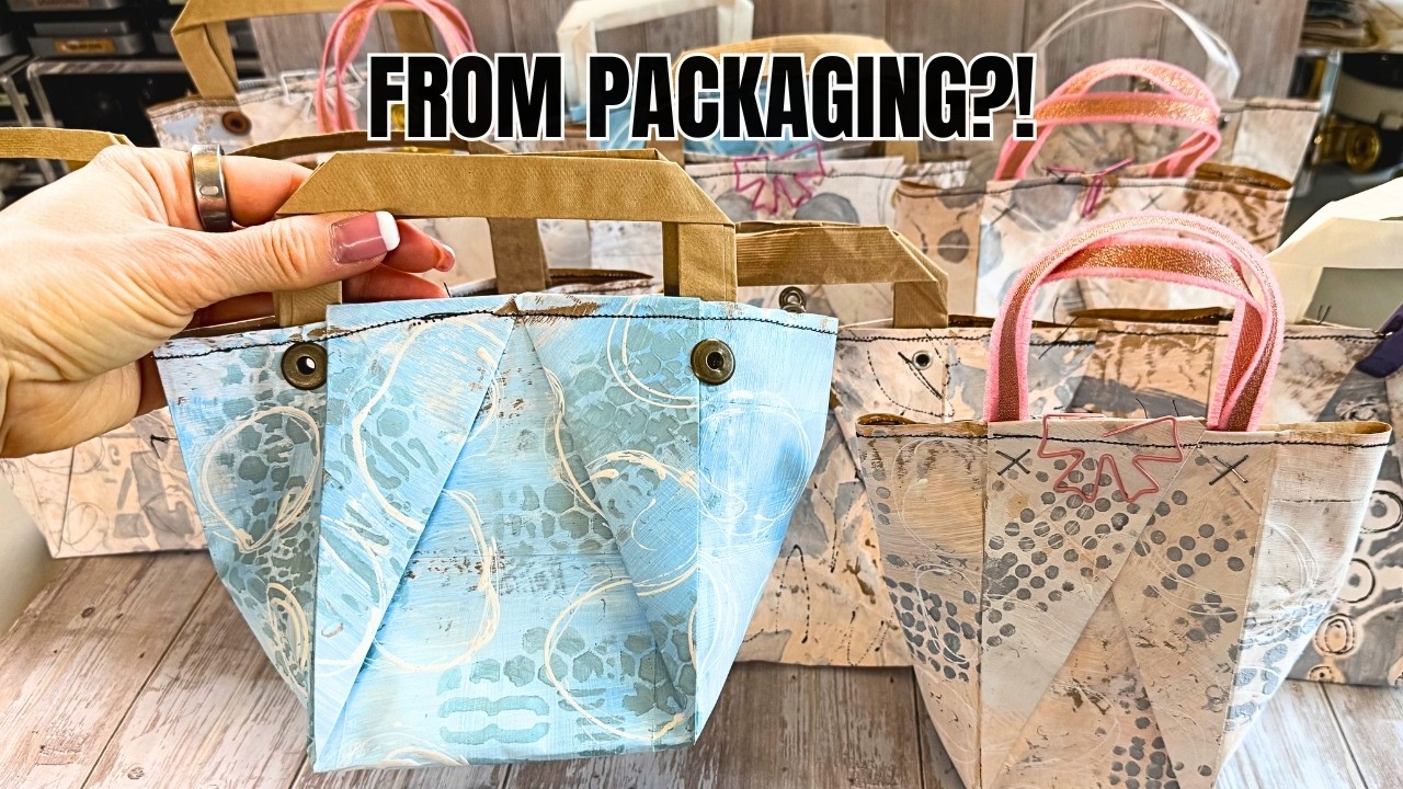 DIY Gift Bags from Packaging | Junk Journal Style Upcycle Tutorial
