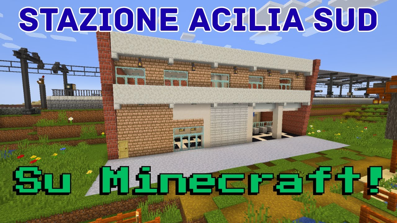 Inauguriamo la stazione ACILIA SUD prima di Cotral! - Ferrovia Roma-Lido/ Metromare su Minecraft!