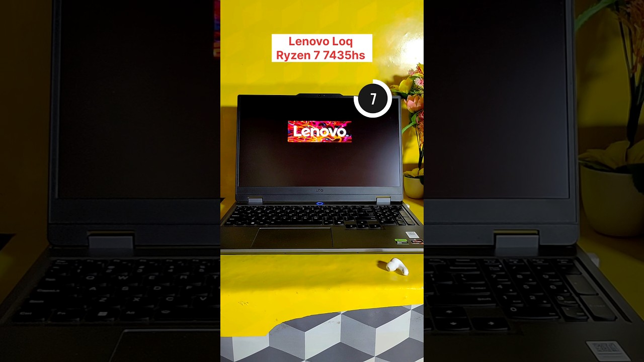 Lenovo loq ryzen 7 7435hs rtx 4050 boot time test 🔥 #gaminglaptop #rtx4050 #lenovoloq