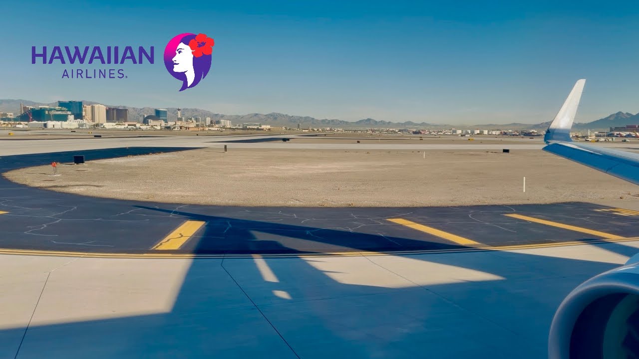 Runway 1R Takeoff Las Vegas | KLAS - Harry Reid Intl. | Hawaiian Airlines A321NEO