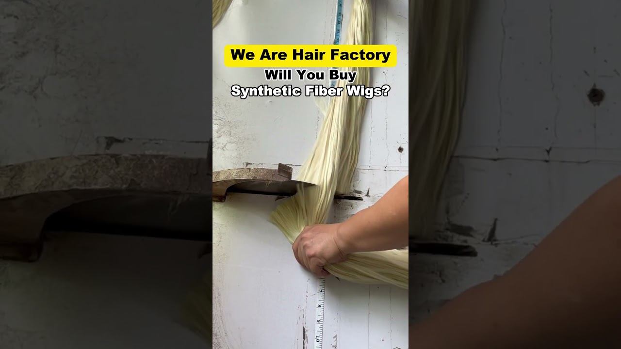 Do you know what the synthetic fiber look like before finish a wig? #wig #haircolor #syntheticwigs