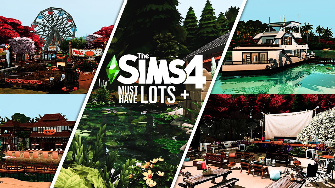 UNIQUE SIMS 4 LOTS TO ADD TO YOUR GAME + REALISTIC GAMEPLAY + LINKS