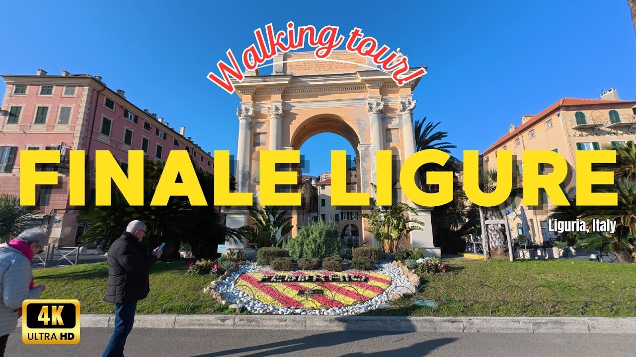 4K WALKING FINALE LIGURE ~ One of THE MOST BEAUTIFUL VILLAGES on the WEST RIVIERA ~ LIGURIA, ITALY