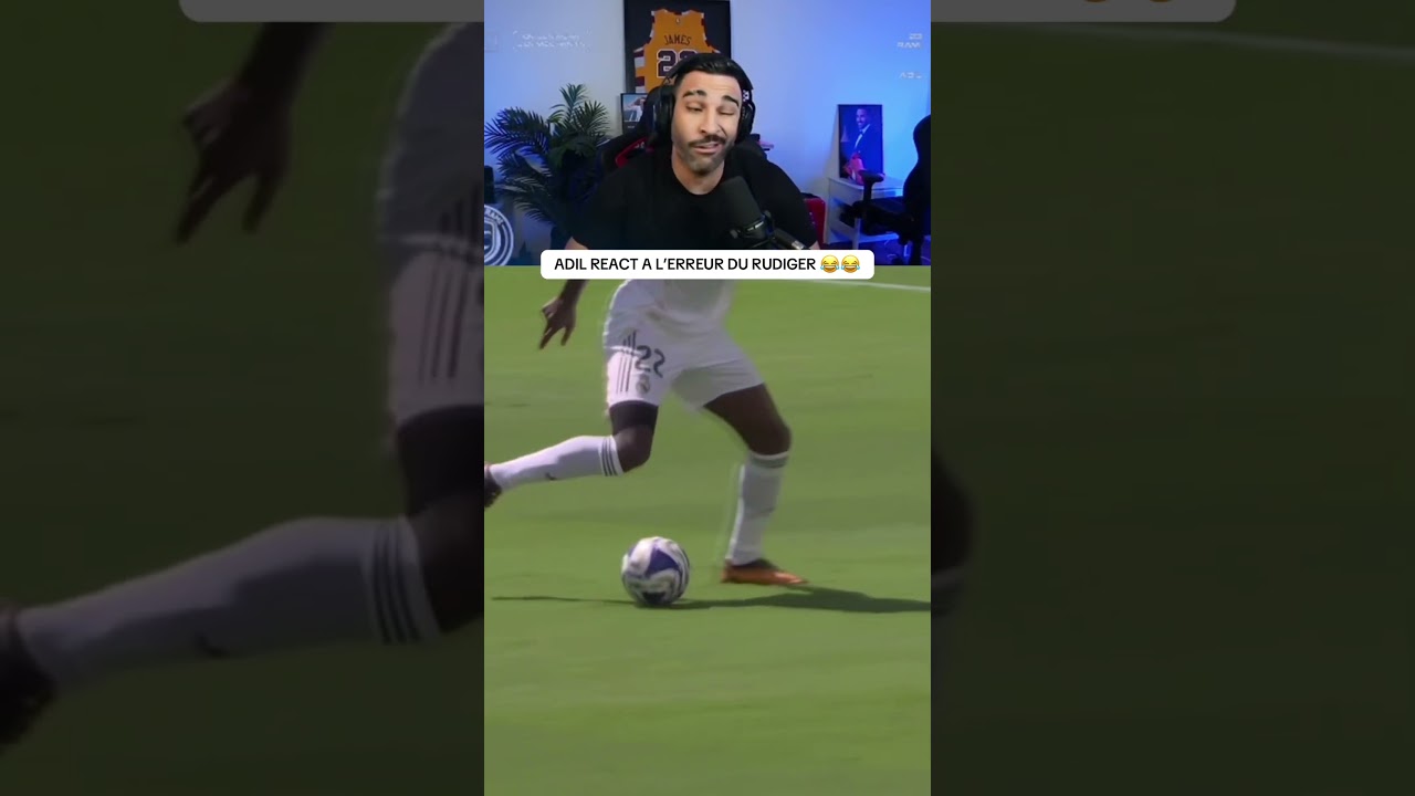 Rami react au rat&eacute; de Rudiger #adilrami #foot #football