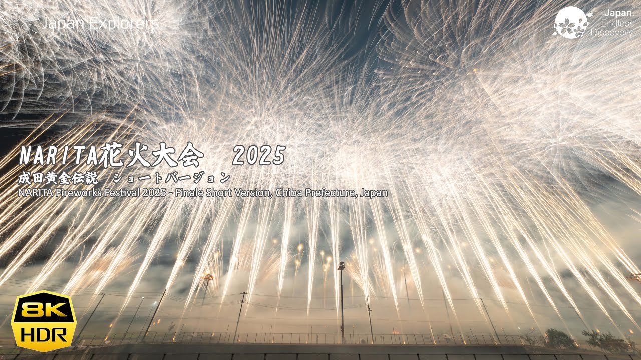 成田花火大会2025 NARITA黄金伝説 Narita Fireworks Festival 2025 Finale 8K60pHDR