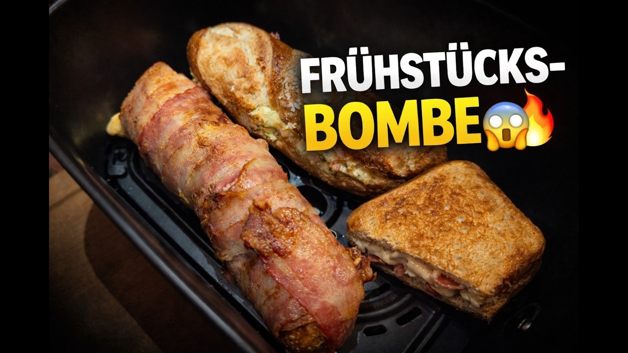 3 Airfryer Frühstücks Knaller im Duell 🔥 Toast, Lauge & Bacon 😋 | Schnell & Knusprig 
