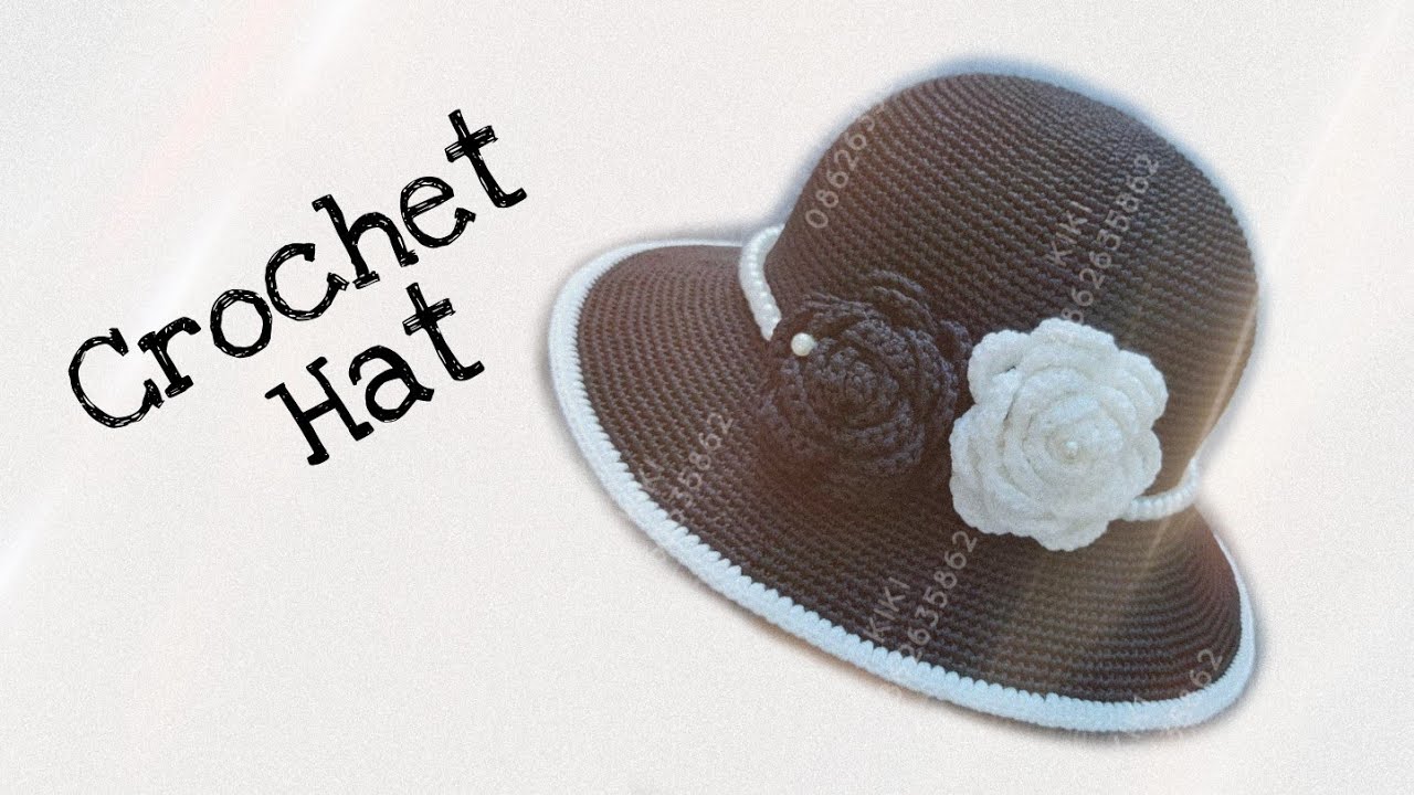DIY- CROCHET HAT | hướng dẫn m&oacute;c mũ v&agrave;nh phớt #kikihandmade #tuhocdanmoc #danmoclen #crochet hat