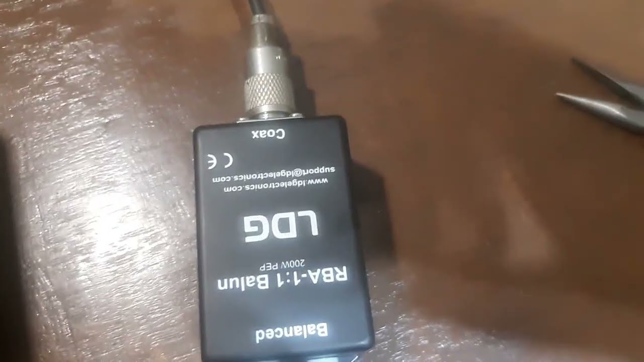 LDG 1:1 BALUN test.Parasitics causing problems, example.