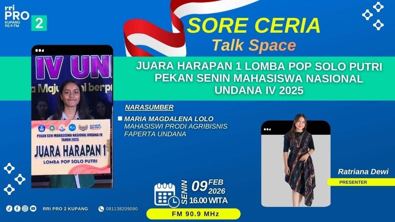 [LIVE] Juara Harapan 1 Lomba Pop Solo Putri Pekan Senin Mahasiswa Nasional Undana IV 2025
