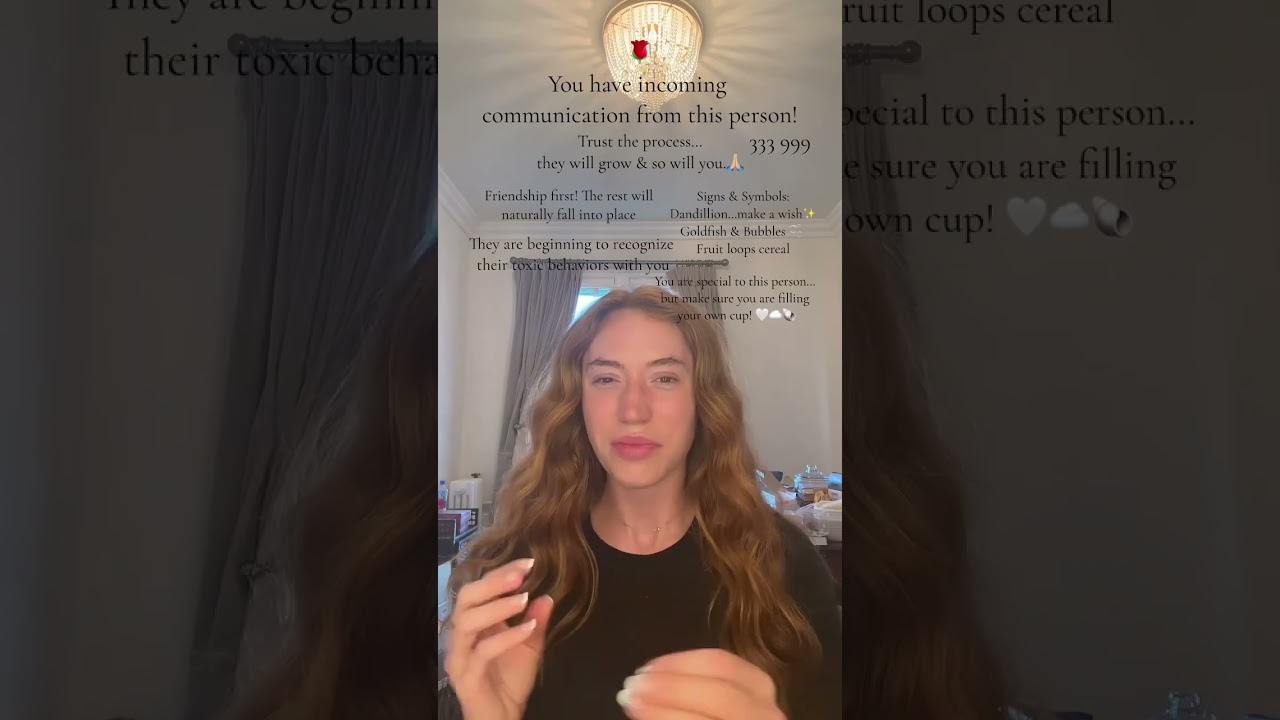 You have incoming information from this person… ✨Channeled Angel Message