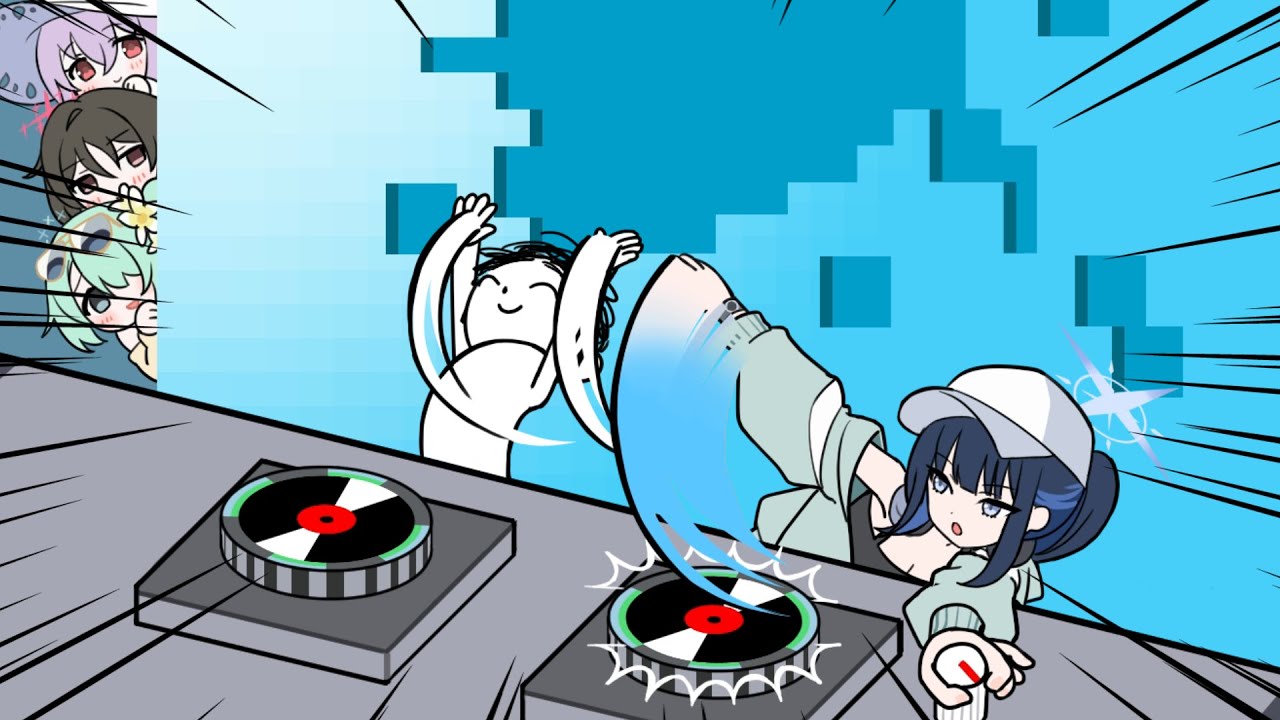 【リズム天国×ブルアカ】DJスクールfeat サオリ #ブルーアーカイブ #rhythmheaven #bluearchive #블루아카이브