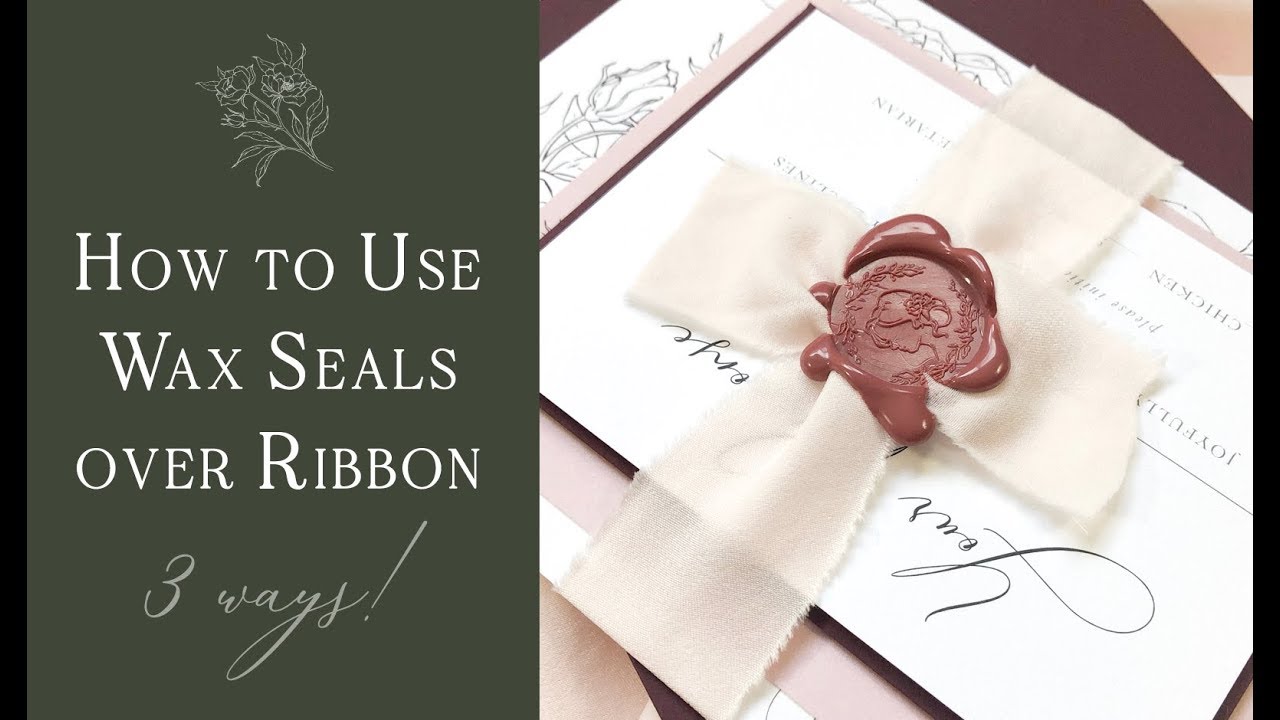 How to Use Wax Seals on a Ribbon Belly Band - 3 Techniques